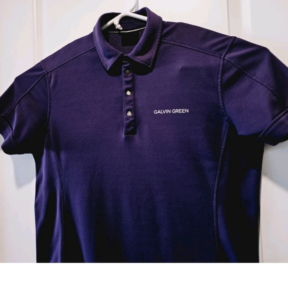 Galvin Green Polo Mens Size Large Golf Shirt Purple - Picture 4 of 7